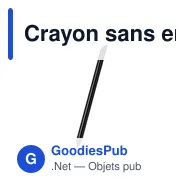 Crayon sans encre personnalisable Jevon avec logo - Miniature 6