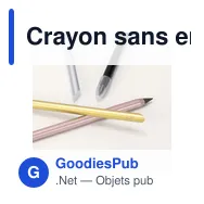 Crayon sans encre personnalisable Jevon avec logo - Miniature 7