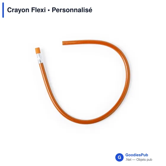 Crayon à papier personnalisable Flexi avec logo - Image 1
