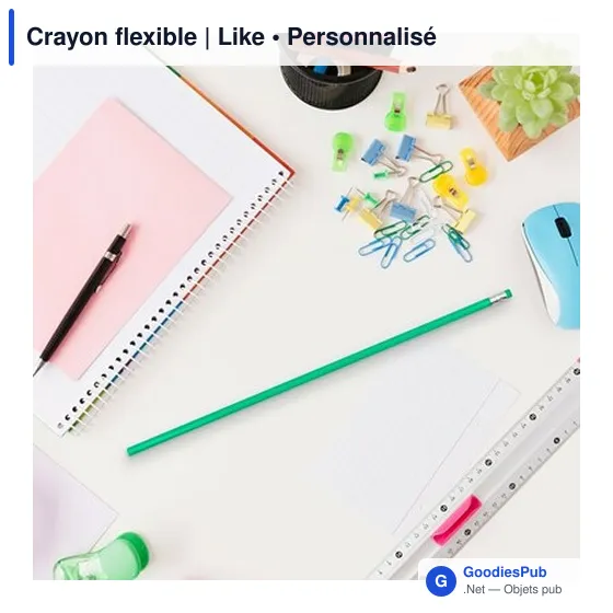 Crayon flexible personnalisable avec logo - Like - Image 2