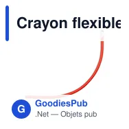 Crayon flexible personnalisable avec logo - Like - Miniature 11