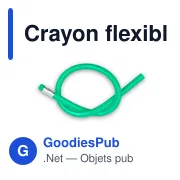 Crayon flexible personnalisable avec logo - Like - Miniature 4