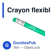 Crayon flexible personnalisable avec logo - Like - Miniature 6