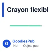Crayon flexible personnalisable avec logo - Like - Miniature 7