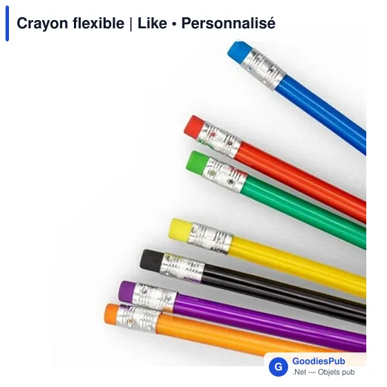 Crayon flexible personnalisable avec logo - Like - Image 8