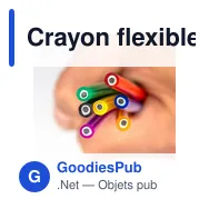 Crayon flexible personnalisable avec logo - Like - Miniature 9