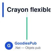 Crayon flexible personnalisable avec logo - Like - Miniature 10