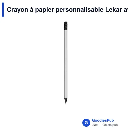 Crayon à papier personnalisable Lekar avec logo