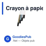 Crayon à papier personnalisable Lekar avec logo - Miniature 9