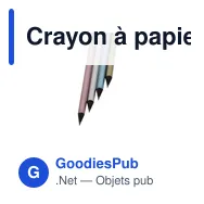 Crayon à papier personnalisable Lekar avec logo - Miniature 10