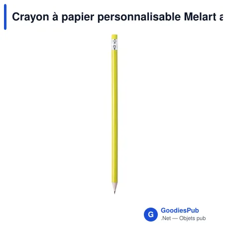 Crayon à papier personnalisable Melart avec logo - Rouge