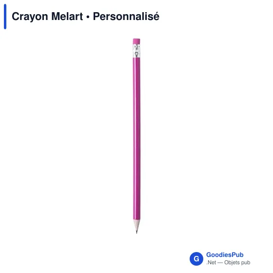 Crayon à papier personnalisable Melart avec logo - Rouge - Image 5