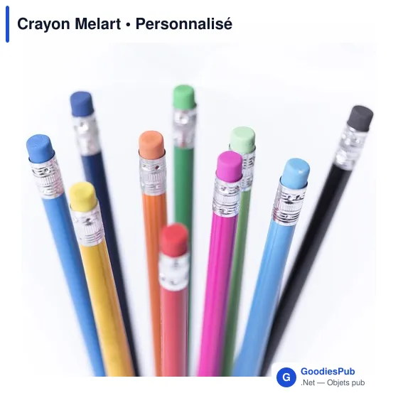 Crayon à papier personnalisable Melart avec logo - Rouge - Image 7