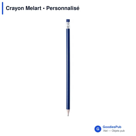 Crayon à papier personnalisable Melart avec logo - Rouge - Image 9