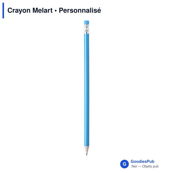 Crayon à papier personnalisable Melart avec logo - Rouge - Image 10