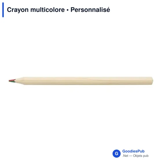 Crayon multicolore personnalisable avec logo - PN09HT - Image 2