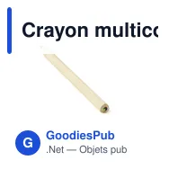 Crayon multicolore personnalisable avec logo - PN09HT - Miniature 3