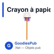 Crayon à papier personnalisable avec logo - Crayon 'sorcière' | Cooper - Miniature 2