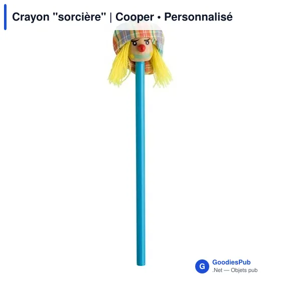 Crayon à papier personnalisable avec logo - Crayon 'sorcière' | Cooper - Image 3