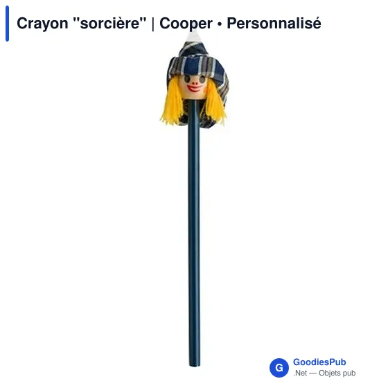 Crayon à papier personnalisable avec logo - Crayon 'sorcière' | Cooper - Image 5