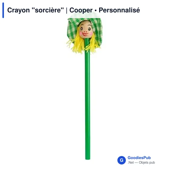 Crayon à papier personnalisable avec logo - Crayon 'sorcière' | Cooper - Image 6