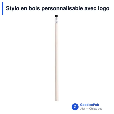 Stylo en bois personnalisable avec logo pour entreprises