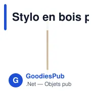 Stylo en bois personnalisable avec logo pour entreprises - Miniature 2