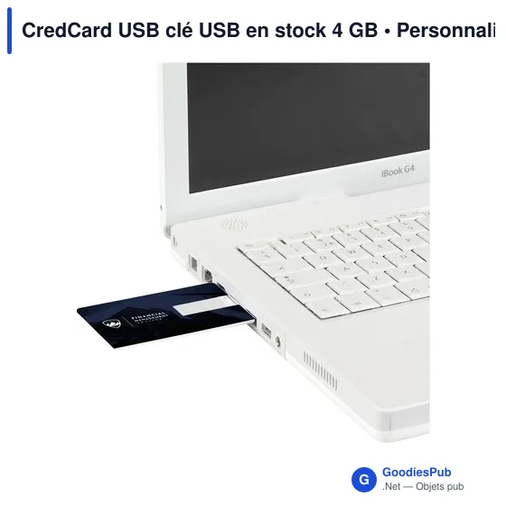 Clé USB personnalisable CredCard 4 Go avec logo - Image 3