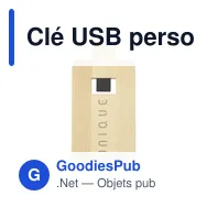 Clé USB personnalisable en bambou 16 Go avec logo - CreditCard Bamboo - Miniature 2