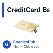 Clé USB personnalisable en bambou 8 Go avec logo - CreditCard Bamboo - Miniature 6