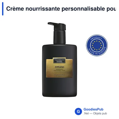 Crème nourrissante personnalisable pour les mains et le corps - TREATMENTSavec logo