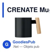 Mug en céramique personnalisable avec logo - CRENATE 320 ml - Miniature 2