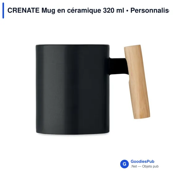 Mug en céramique personnalisable avec logo - CRENATE 320 ml - Image 2