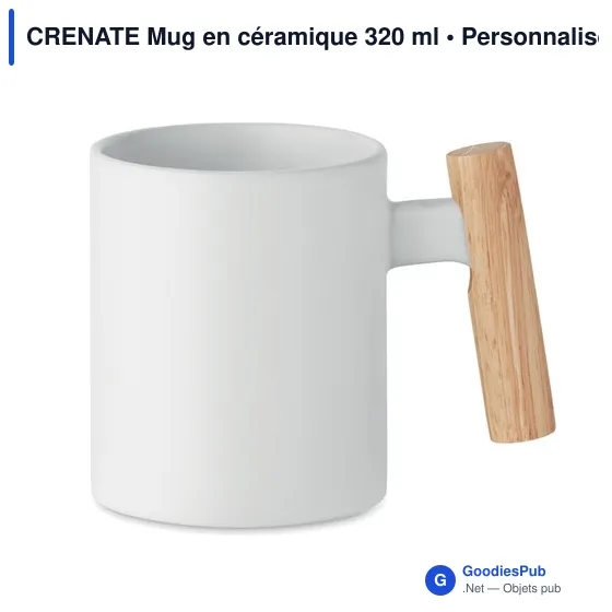 Mug en céramique personnalisable avec logo - CRENATE 320 ml - Image 11