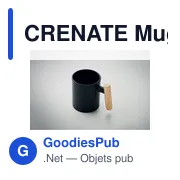 Mug en céramique personnalisable avec logo - CRENATE 320 ml - Miniature 3