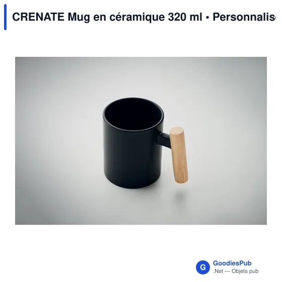 Mug en céramique personnalisable avec logo - CRENATE 320 ml - Image 3