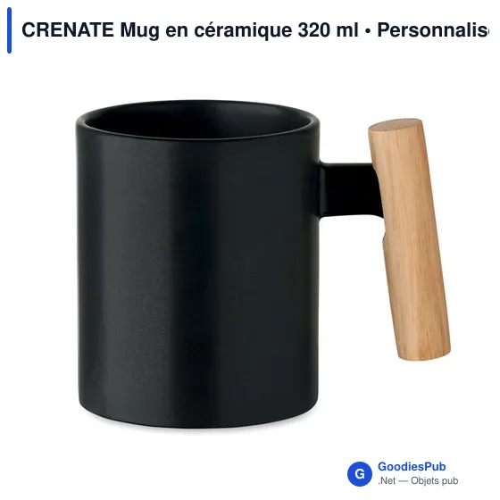Mug en céramique personnalisable avec logo - CRENATE 320 ml - Image 5