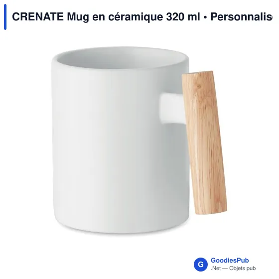 Mug en céramique personnalisable avec logo - CRENATE 320 ml - Image 6