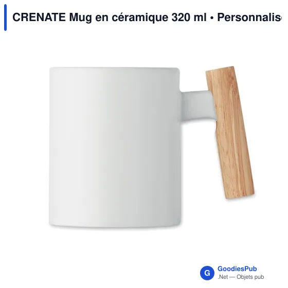Mug en céramique personnalisable avec logo - CRENATE 320 ml - Image 7