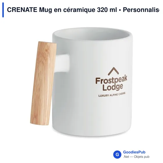 Mug en céramique personnalisable avec logo - CRENATE 320 ml - Image 8