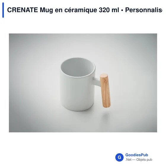 Mug en céramique personnalisable avec logo - CRENATE 320 ml - Image 9