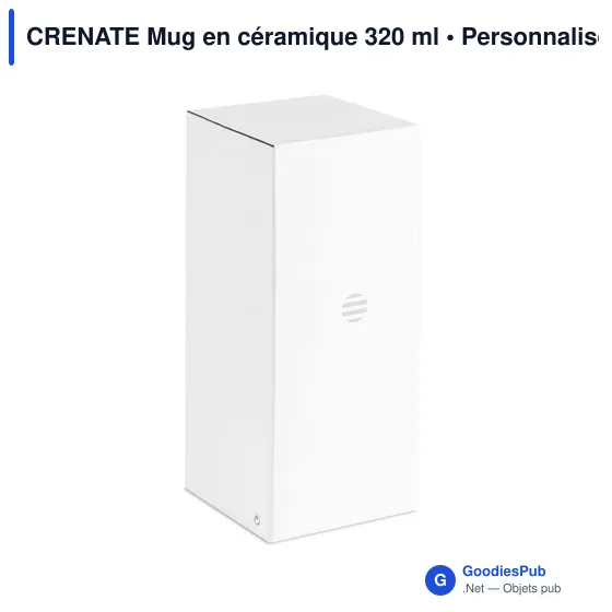 Mug en céramique personnalisable avec logo - CRENATE 320 ml - Image 10
