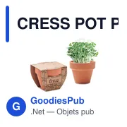 CRESS POT Pot avec graines de cresson - Miniature 1