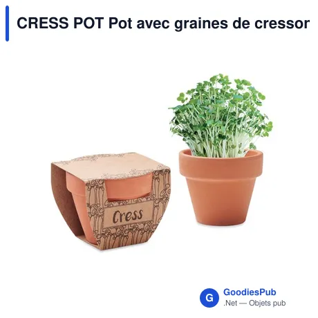 CRESS POT Pot avec graines de cresson