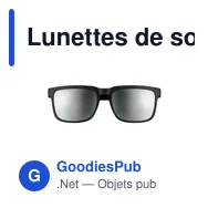 Lunettes de soleil personnalisables CRETE avec logo - UV400 - Miniature 2