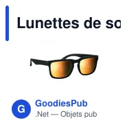 Lunettes de soleil personnalisables CRETE avec logo - UV400 - Miniature 11