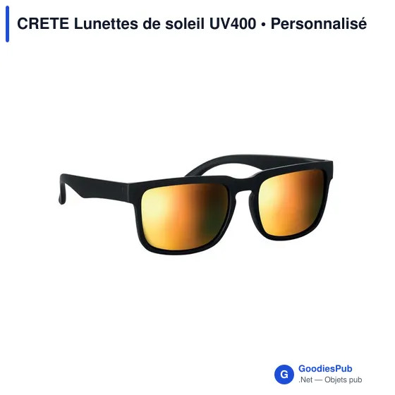 Lunettes de soleil personnalisables CRETE avec logo - UV400 - Image 11