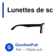 Lunettes de soleil personnalisables CRETE avec logo - UV400 - Miniature 3