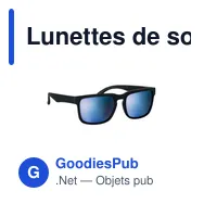 Lunettes de soleil personnalisables CRETE avec logo - UV400 - Miniature 6