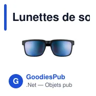 Lunettes de soleil personnalisables CRETE avec logo - UV400 - Miniature 7